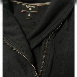 Converse Black Men's Quarter-Zip Pullover Sweater